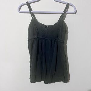 O'Neill Vintage Babydoll Tank Cover Up Large Empire Waist Flare